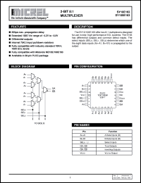 SY100E163 datasheet: 2-BIT 8:1 MULTIPLEXER SY100E163