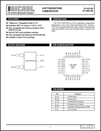 SY100E166 datasheet: 9-BIT MAGNITUDE COMPARATOR SY100E166