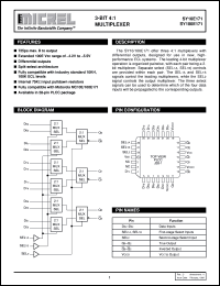 SY100E171 datasheet: 3-BIT 4:1 MULTIPLEXER SY100E171