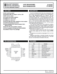 SY100E336 datasheet: 3-BIT REGISTERED BUS TRANSCEIVER SY100E336