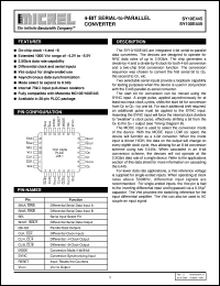 SY100E445 datasheet: 4-BIT SERIAL/PARALLEL CONVERTER SY100E445