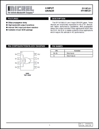 SY100EL01 datasheet: 4-INPUT OR/NOR SY100EL01