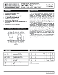 SY100EL29V datasheet: DUAL DIFFERENTIAL DATA AND CLOCK D FLIP-FLOP WITH SET AND RESET SY100EL29V