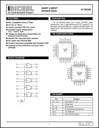SY100S302 datasheet: QUINT 2-INPUT OR/NOR GATE SY100S302