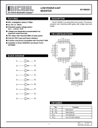 SY100S321 datasheet: LOW-POWER 9-BIT INVERTER SY100S321