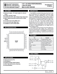 SY89824L datasheet: HIGH PERFORMANCE, LOW VOLTAGE BUS CLOCK DRIVER SY89824L