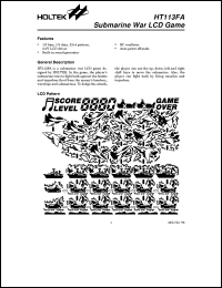 HT113FA datasheet: Submarine War LCD game HT113FA