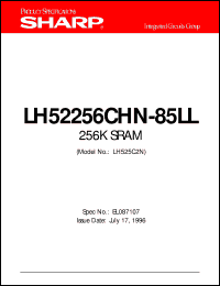 LH52256CHN-85LL datasheet: 256K SRAM LH52256CHN-85LL