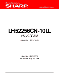 LH52256CN-10LL datasheet: 256K SRAM LH52256CN-10LL