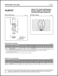 GL6CU7 datasheet: Dichromatic LED lamp GL6CU7