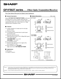 GP1F562T datasheet: Fiber optic transmitter/receiver GP1F562T