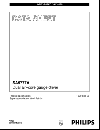 SA5777A datasheet: Dual air-core gauge driver SA5777A