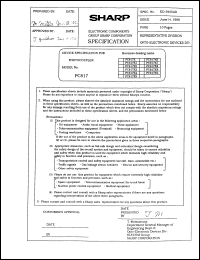 PC817X9 datasheet: Photocoupler PC817X9