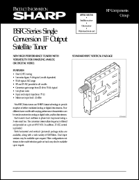 BSFC77GW6 datasheet: Conversion IF output satellite tuner BSFC77GW6