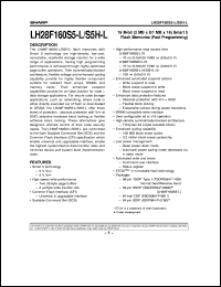 LH28F160S5H-L70 datasheet: Flash memory 16M (1M x 16/2 x 8) LH28F160S5H-L70