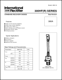 300HFR80PB datasheet: Standard recovery diode 300HFR80PB