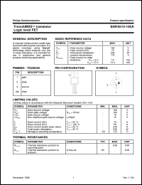 BUK9515-100A datasheet: TrenchMOS transistor Logic level FET BUK9515-100A