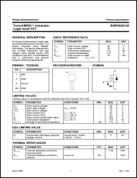 BUK9520-55 datasheet: TrenchMOS  transistor Logic level FET BUK9520-55