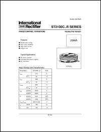 ST2100C32R0 datasheet: Phase control thyristor ST2100C32R0
