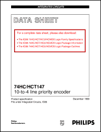 74HC147DB datasheet: 10-to-4 line priority encoder 74HC147DB