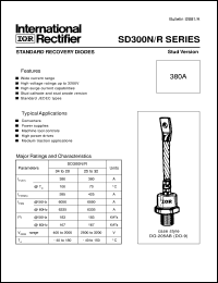 SD300N25PSC datasheet: Standard recovery diode SD300N25PSC