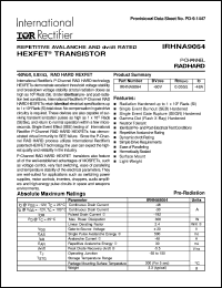 IRHNA9064 datasheet: HEXFET transistor IRHNA9064