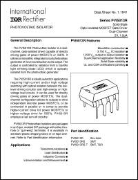 PVI5013RS-T datasheet: Photovoltaic isolator PVI5013RS-T