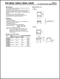 FA13843N datasheet: IC for switching power supply control FA13843N