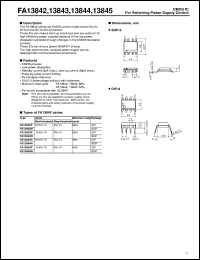 FA13845P datasheet: IC for switching power supply control FA13845P