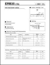 ERB35 datasheet: Fast recovery diode ERB35