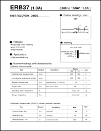 ERB37 datasheet: Fast recovery diode ERB37