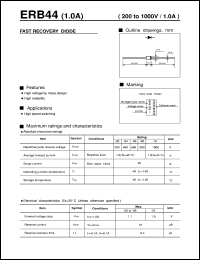 ERB44 datasheet: Fast recovery diode ERB44