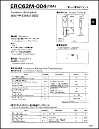 ERC62M-004 datasheet: Schottky barrier diode ERC62M-004