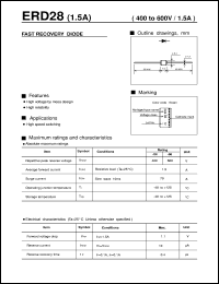 ERD28 datasheet: Fast recovery diode ERD28