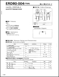 ERD80-004 datasheet: Schottky barrier diode ERD80-004