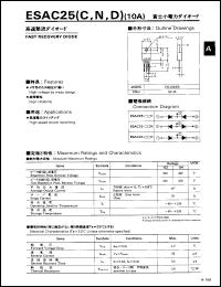 ESAC25-D datasheet: Fast recovery diode ESAC25-D