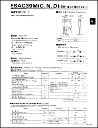 ESAC39M-C datasheet: Fast recovery diode ESAC39M-C