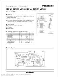 MIP163 datasheet: Silicon MOSFET for switching mode regulator, AC adapter and battery charger applications MIP163