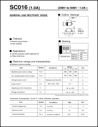 S3A datasheet: 3AMP surfase mount glass passivated silicon rectifier S3A