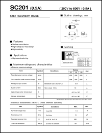 SC201-2 datasheet: Fast recovery diode SC201-2