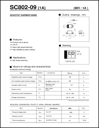 SC802-09 datasheet: Schottky barrier diode SC802-09