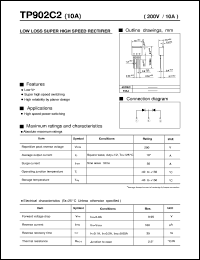 TP902C2 datasheet: low loss super high speed rectifier TP902C2