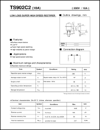 TS902C2 datasheet: Low loss super high speed rectifier TS902C2