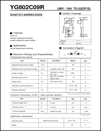 YG802C09R datasheet: Schottky barrier diode YG802C09R