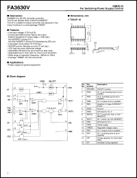 FA3630V datasheet: CMOS IC for switching power supply control FA3630V