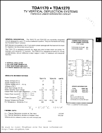 TDA1270 datasheet: TV vertical deflection system TDA1270