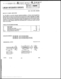 TDA2020AD2 datasheet: 20W Hi-Fi audio amplifier TDA2020AD2