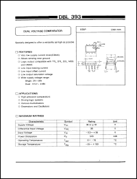 DBL393 datasheet: Dual voltage comparator DBL393