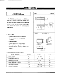 DMD5602 datasheet: 10ch selector for cordless phone DMD5602