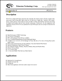 PT2127A-C41 datasheet: Fan controller IC PT2127A-C41